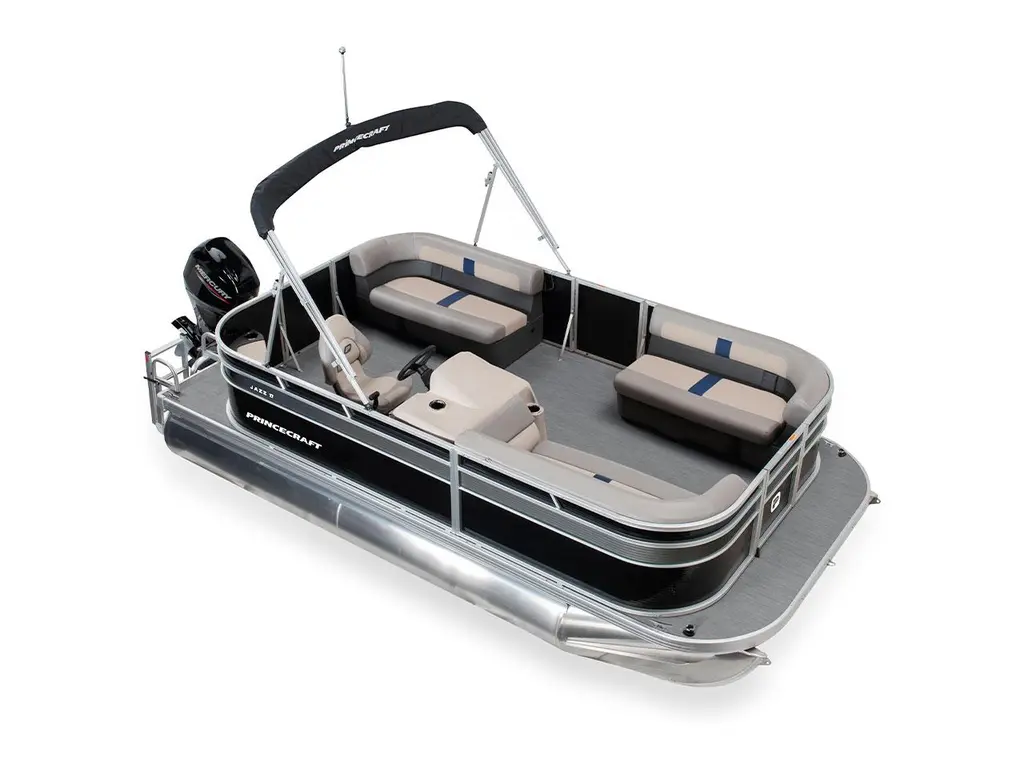 2026 Princecraft Jazz 17 Black - Blue Metallic Graphic Package