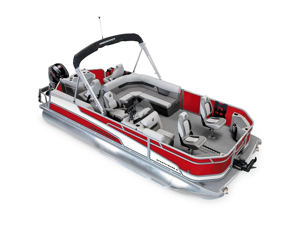 Princecraft Sportfisher 21-4S Sportfisher 21-4S Rouge Rubis - Bande - Blanc Onyx 2026 alt