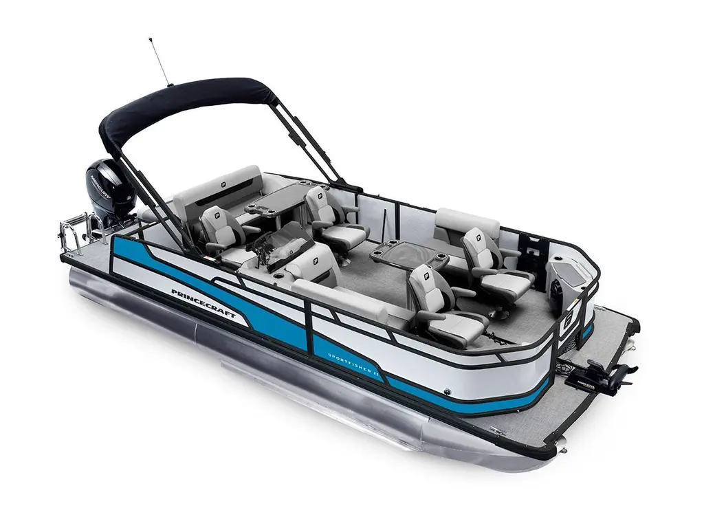 Princecraft Sportfisher 23-2S RL Perle - Édition Noire|Bande - Bleu Laguna 2026