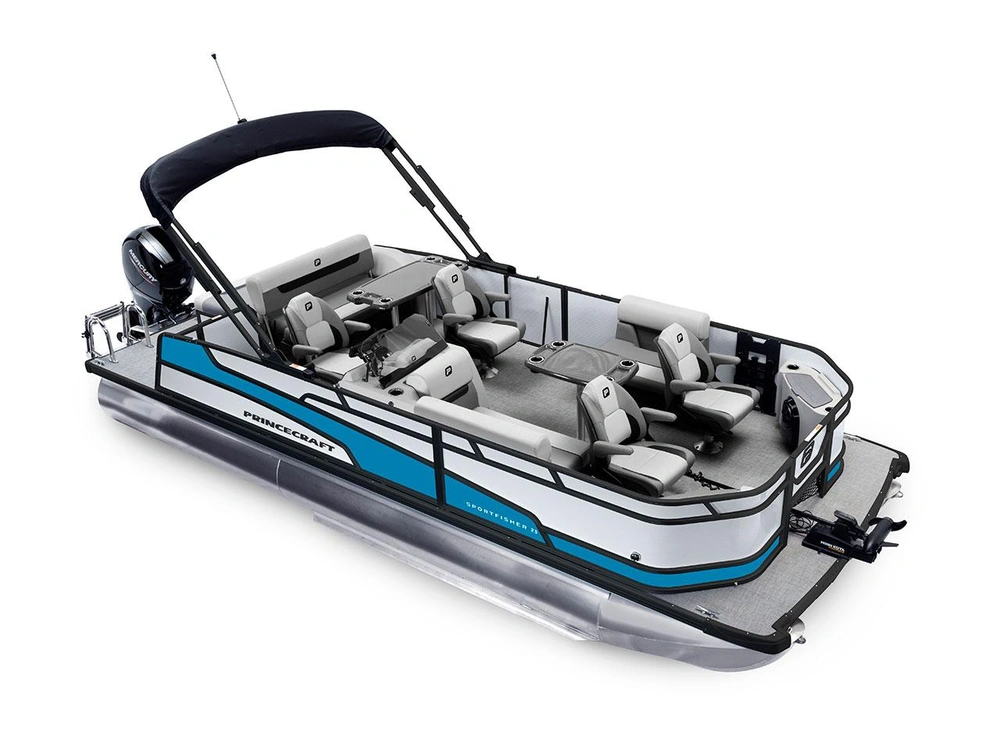 Princecraft Sportfisher 23-2S RL Sportfisher 23-2S RL Perle - Édition Noire|Bande - Bleu Laguna 2026 alt