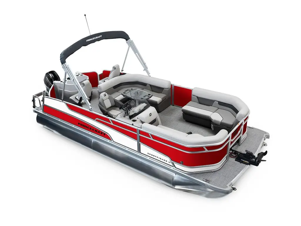 Princecraft Sportfisher 21-2RS Rouge Rubis - Bande - Blanc Onyx 2026