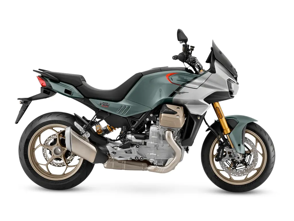 Moto Guzzi V100 Mandello S Verde Ghiaccio 2026