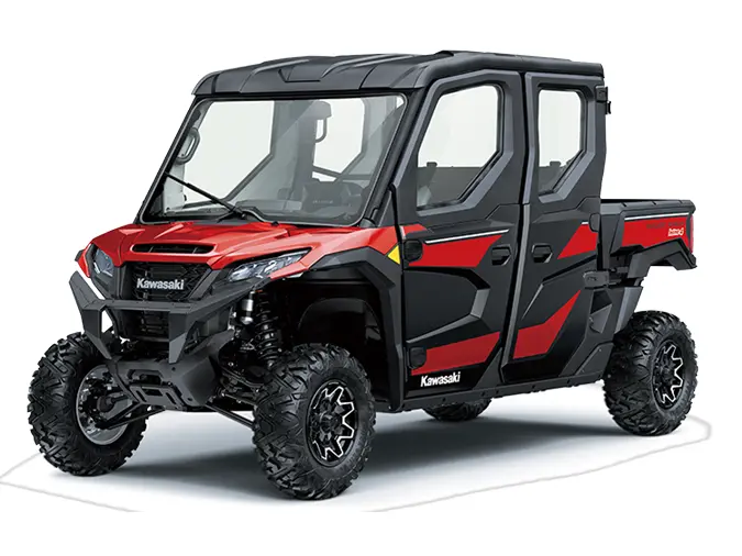 2025 Kawasaki RIDGE CREW HVAC Candy Persimmon Red