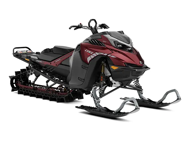 2026 Lynx Shredder DS 850 E-TEC Hot Chili Metallic / Black