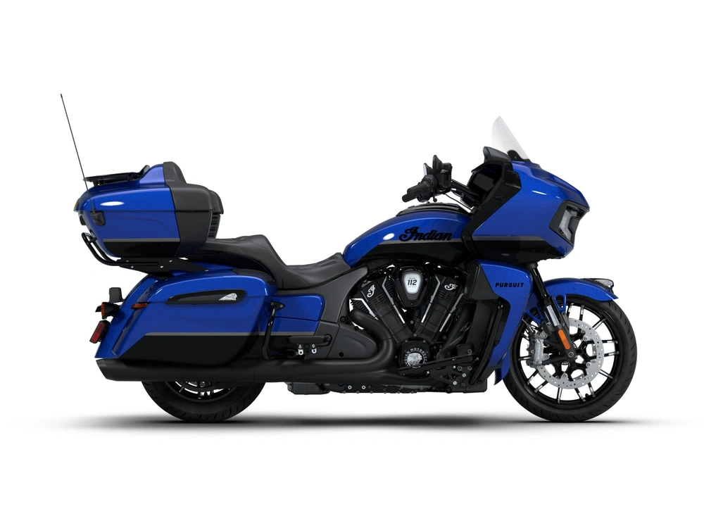 2026 Indian Motorcycle Indian Pursuit Dark Horse Indian Pursuit Dark Horse with 112 and PowerBand Audio Package Deep Blue Metallic with Black Metallic alt