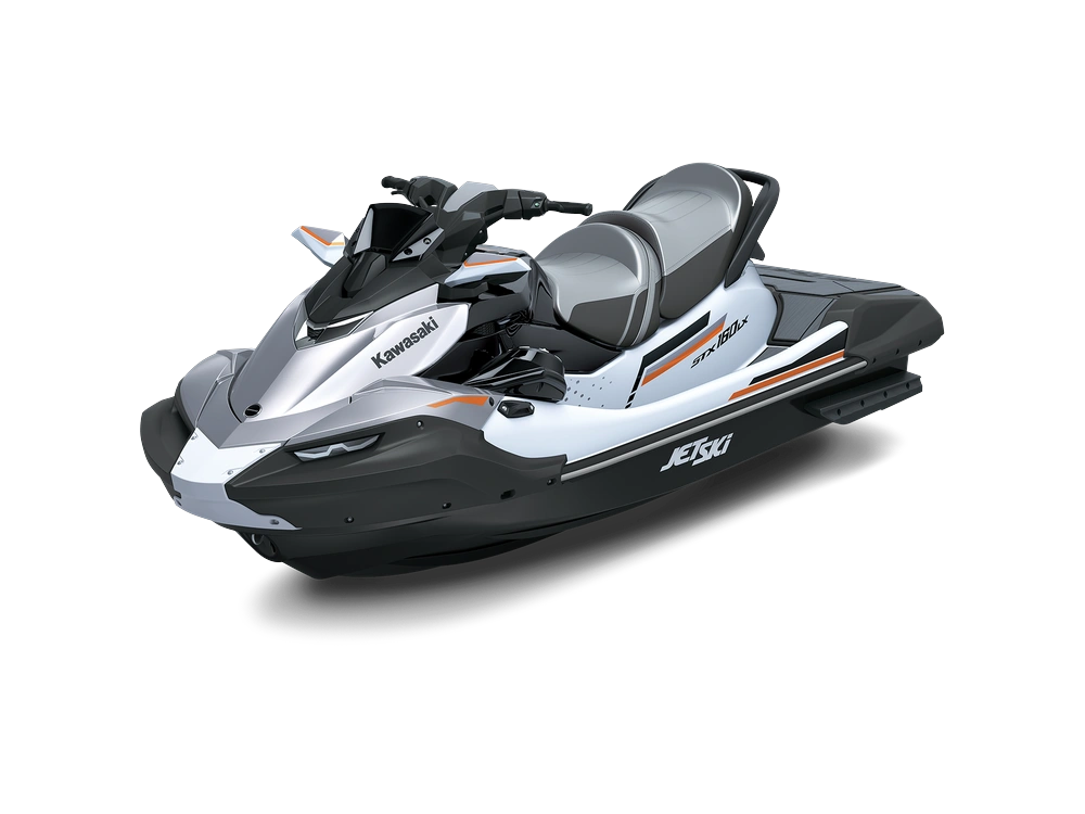 2026 Kawasaki JET SKI STX 160 JET SKI STX 160LX Crystal White/Metallic Phantom Silver alt