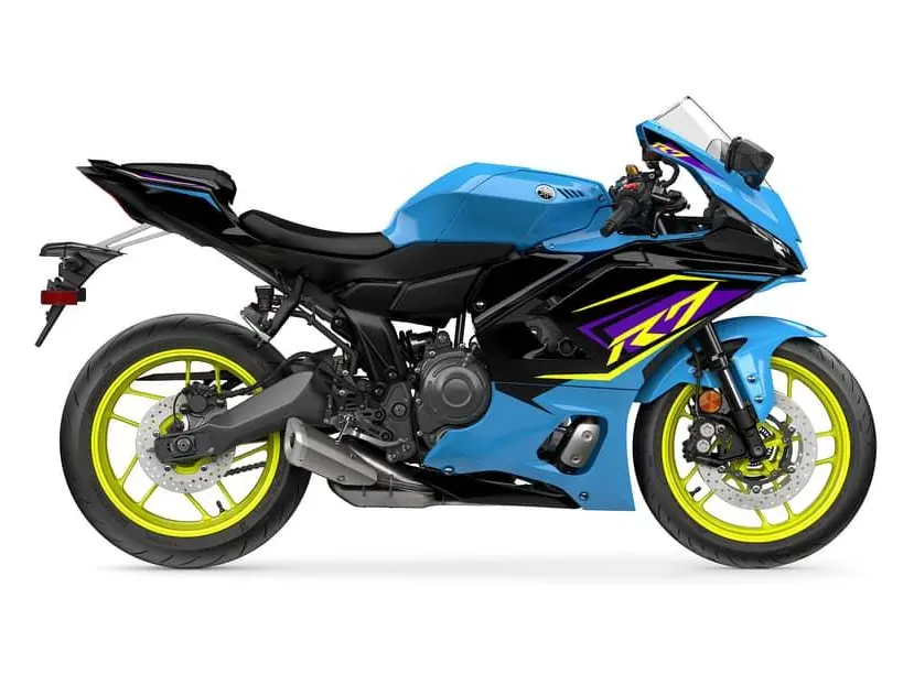 Yamaha YZF-R7 Cyan électrique 2026