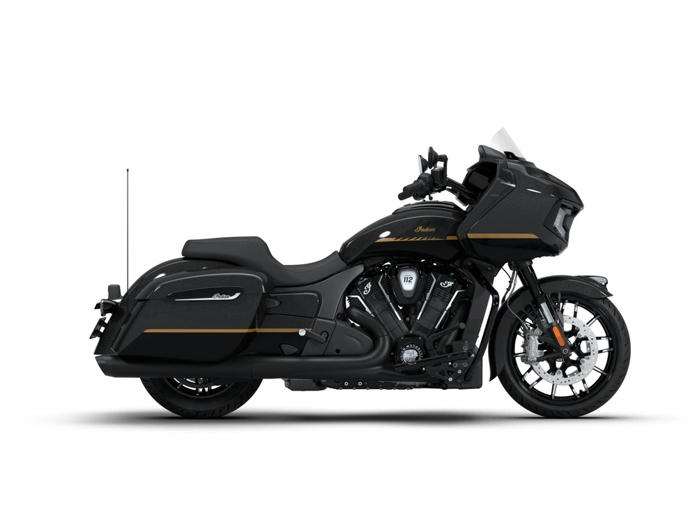 2026 Indian Motorcycle Indian Challenger Dark Horse Indian Challenger Dark Horse with 112 Black Crystal with Black Metallic and Championship Gold Accent alt