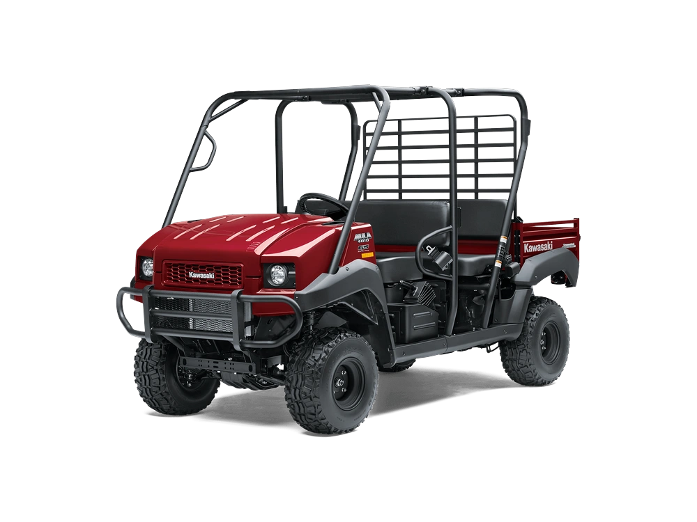 2026 Kawasaki MULE 4000 TRANS MULE 4010 TRANS4x4 Dark Royal Red alt