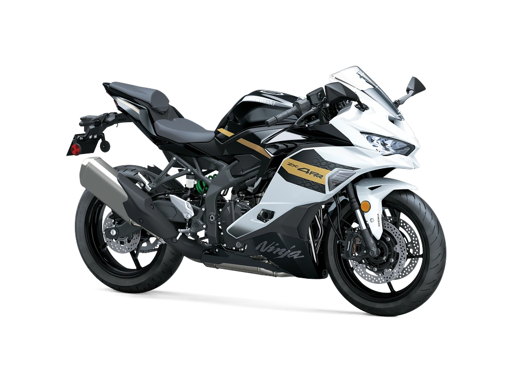 2026 Kawasaki NINJA ZX 4R NINJA ZX-4RR ABS Pearl Robotic White/Metallic Spark Black alt