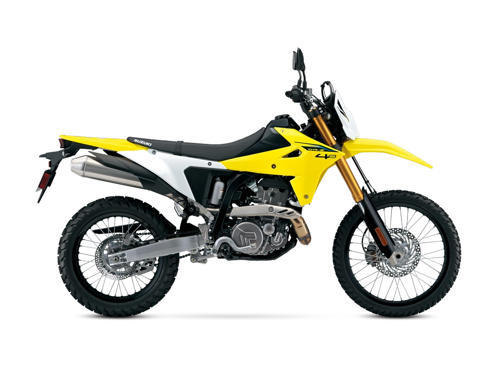 2026 Suzuki DR-Z4S DR-Z4S Champion Yellow No. 2 / Solid Special White No. 2 alt