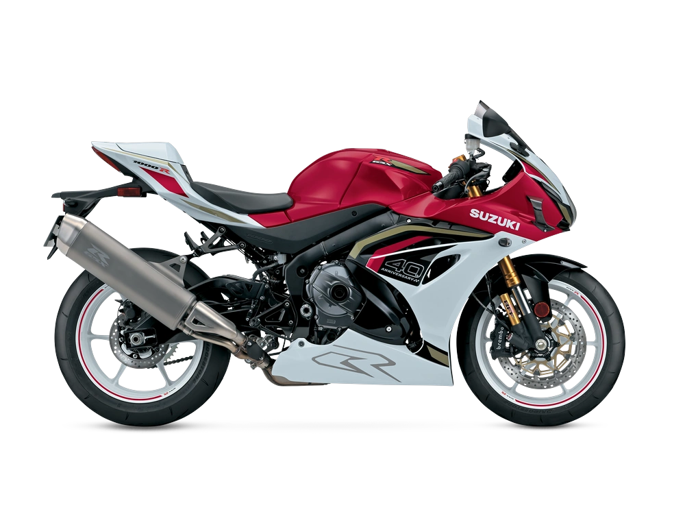 2027 Suzuki GSX-R1000R 40th Anniversary Edition GSX-R1000R 40th Anniversary Edition Candy Daring Red / Pearl Tech White alt