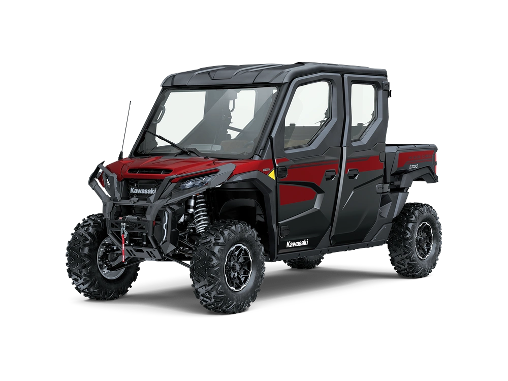 2026 Kawasaki RIDGE CREW RIDGE CREW PLATINUM RANCH EDITION HVAC Metallic Deep Red/Ebony alt