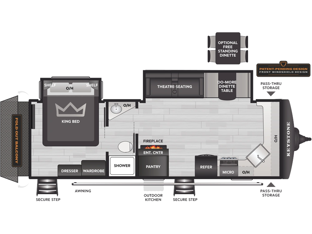 Keystone RV Bullet Premium Bullet Premium 271KBS 2026 alt