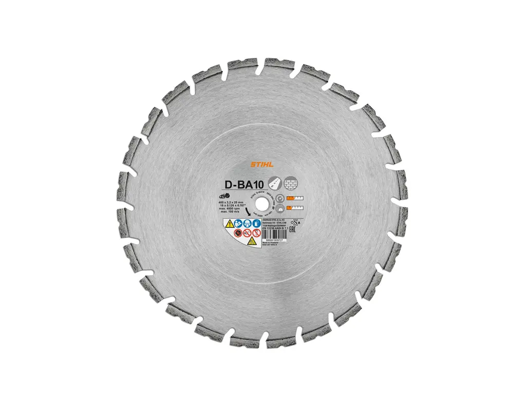Stihl Disque de coupe diamanté de 16 po - Asphalte BA10 2026