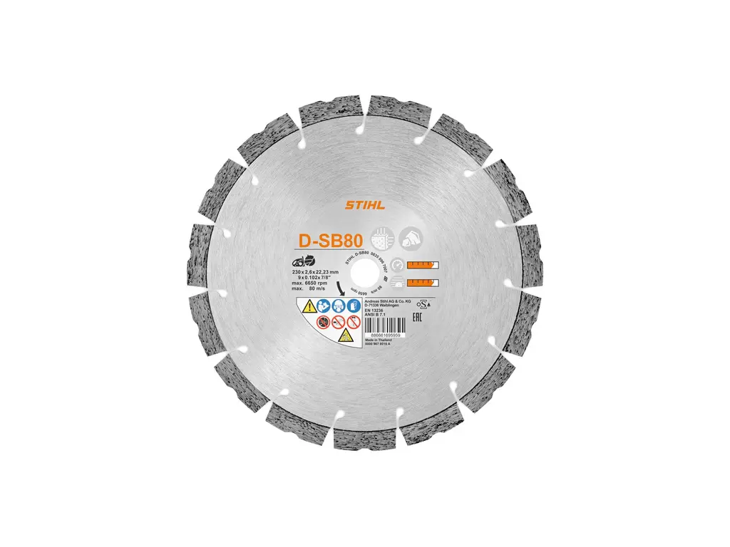 Stihl Disque de coupe diamanté de 9 po - Roche dure SB80 2026