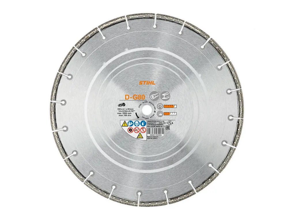 Stihl Disque de coupe diamanté de 12 po - Fonte ductile D-G80 2026