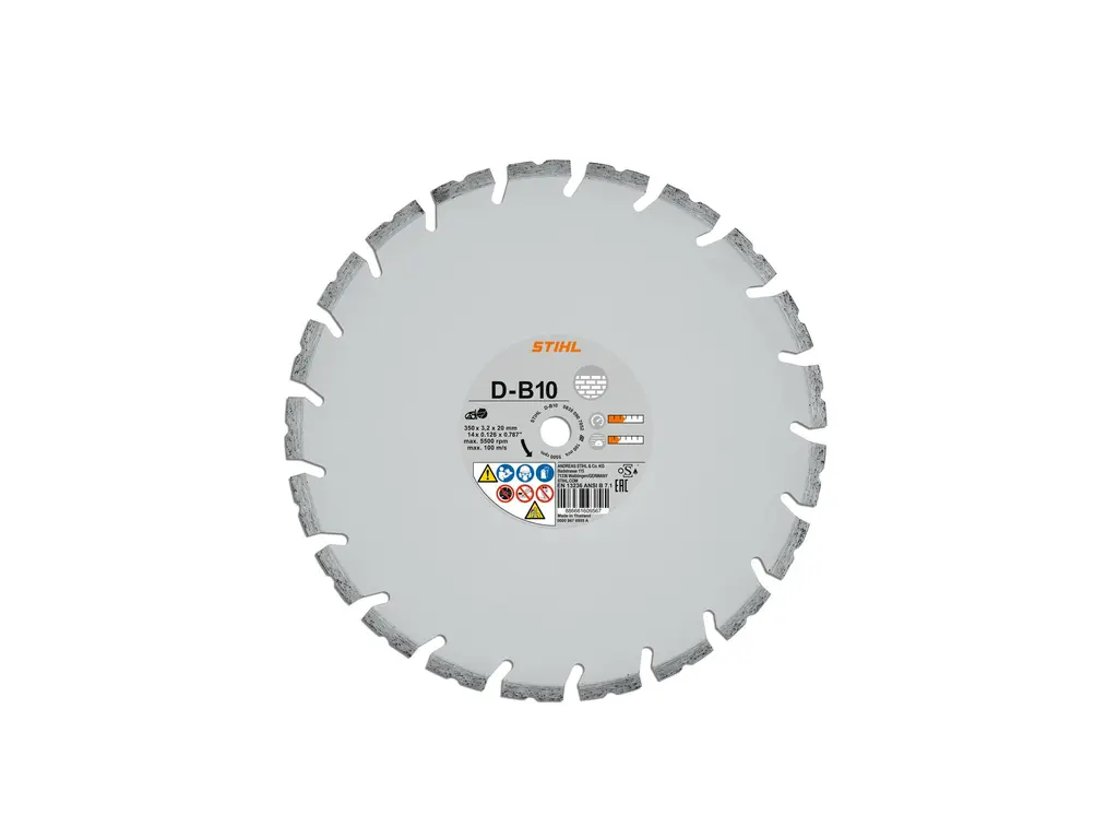2026 Stihl 14″ Diamond Cutting Wheel – Concrete B10