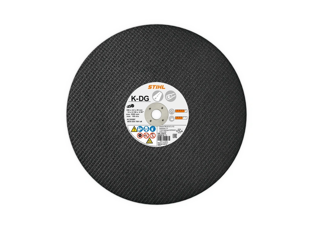 2026 Stihl 14" Abrasive Cutting Wheel - Asphalt K-DG 14" Abrasive Cutting Wheel - Asphalt K-DG alt