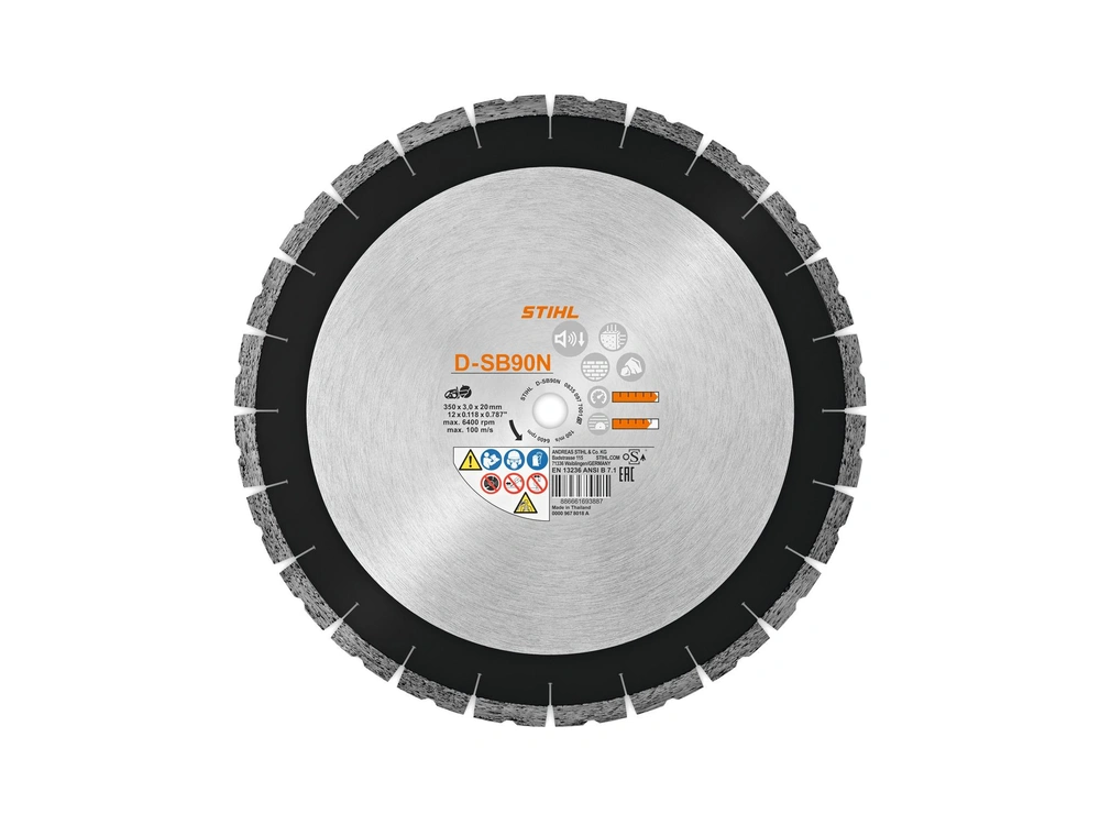 2026 Stihl 12" Diamond Cutting Wheel - Concrete D-SB90N 12" Diamond Cutting Wheel - Concrete D-SB90N alt