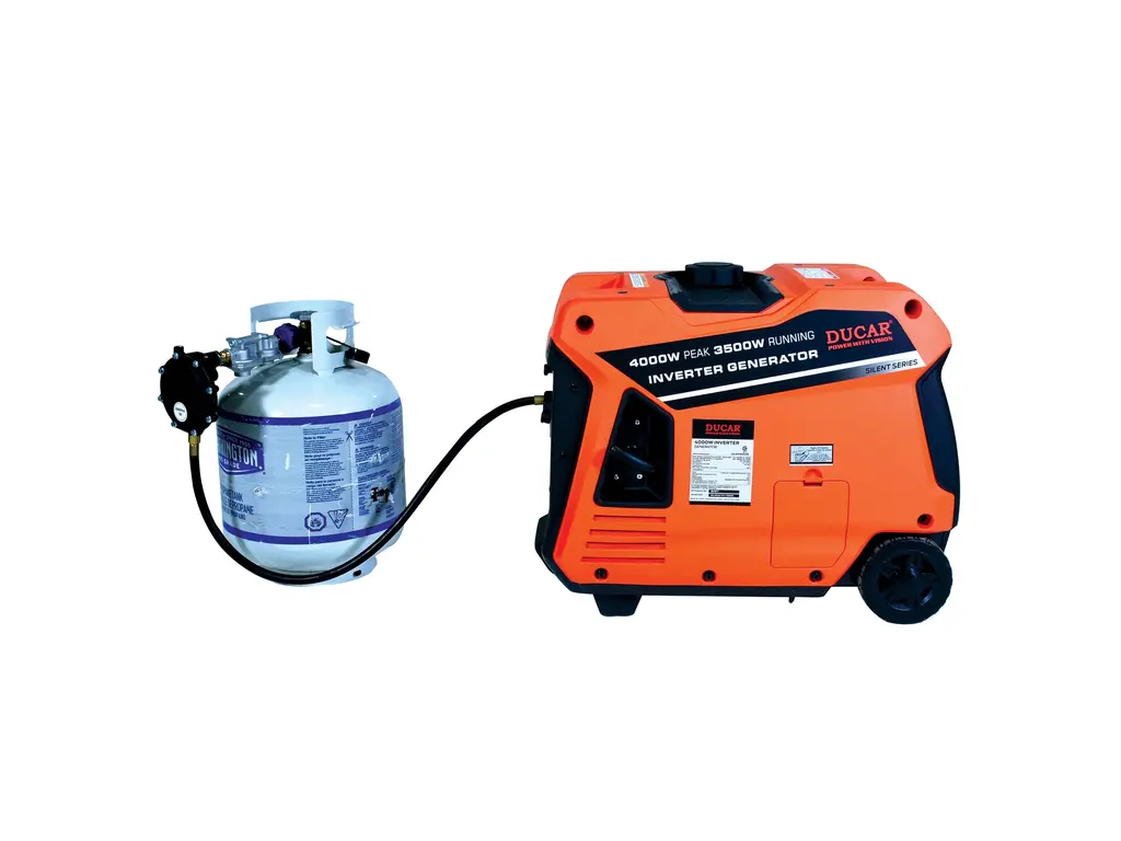 Ducar Génératrices Génératrice à onduleur 4000W, 7,5 CV, bicarburant (propane / essence) 2026