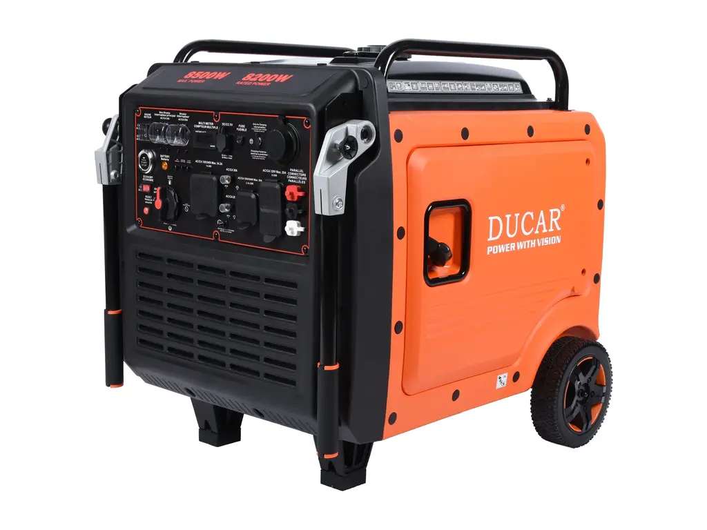 Ducar Génératrices Génératrice à onduleur 8500W, 16 CV, démarreur à distance, tri-carburant (propane / essence / gaz naturel) 2026