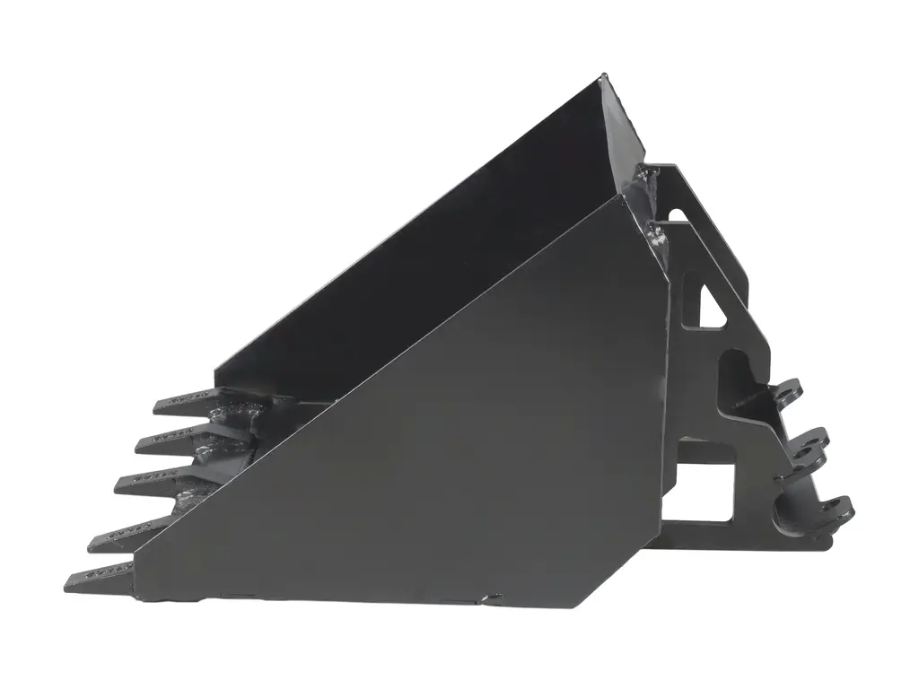 2026 Ducar 29" low-profile bucket with teeth, 80L, for DUESOSKID-30 stand-on skid steer
