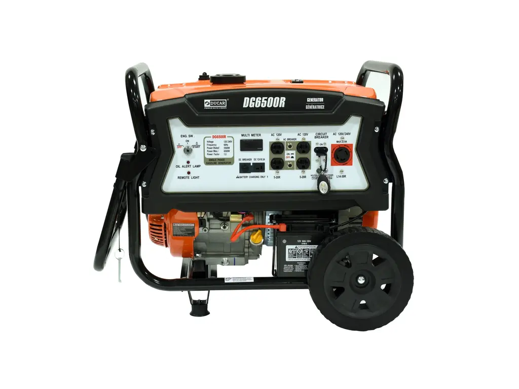 2026 Ducar Generators 6500W Generator, 15 HP, remote start, gasoline