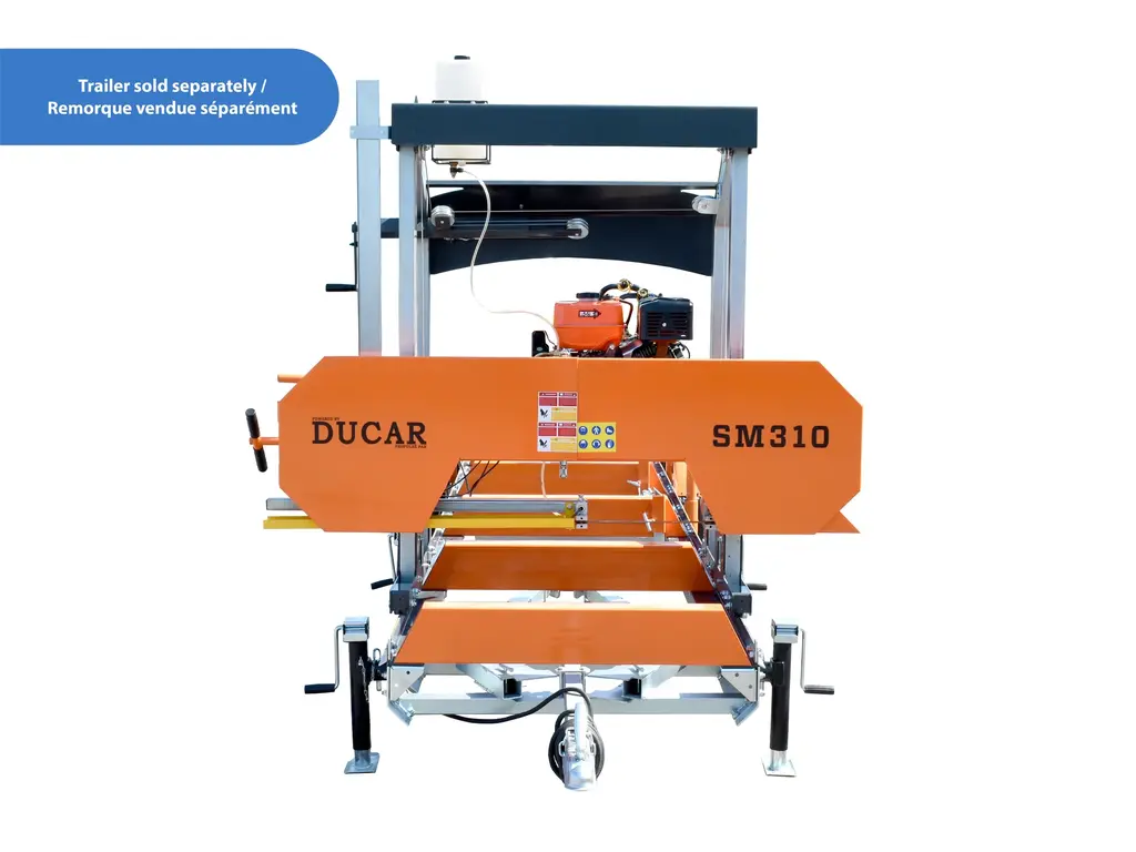 2026 Ducar 31″ Portable Sawmill, 15 HP, 420 cc