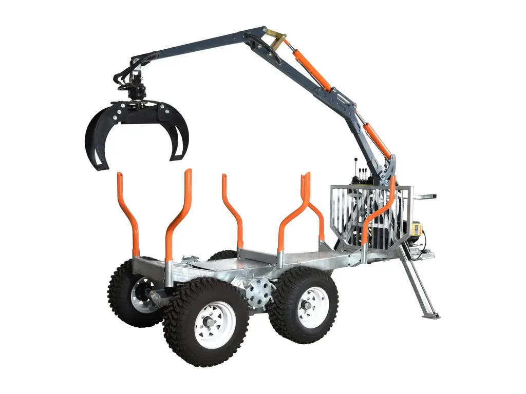 2026 Ducar Timber trailer with crane, 9 HP, 270 cc engine, for ATV