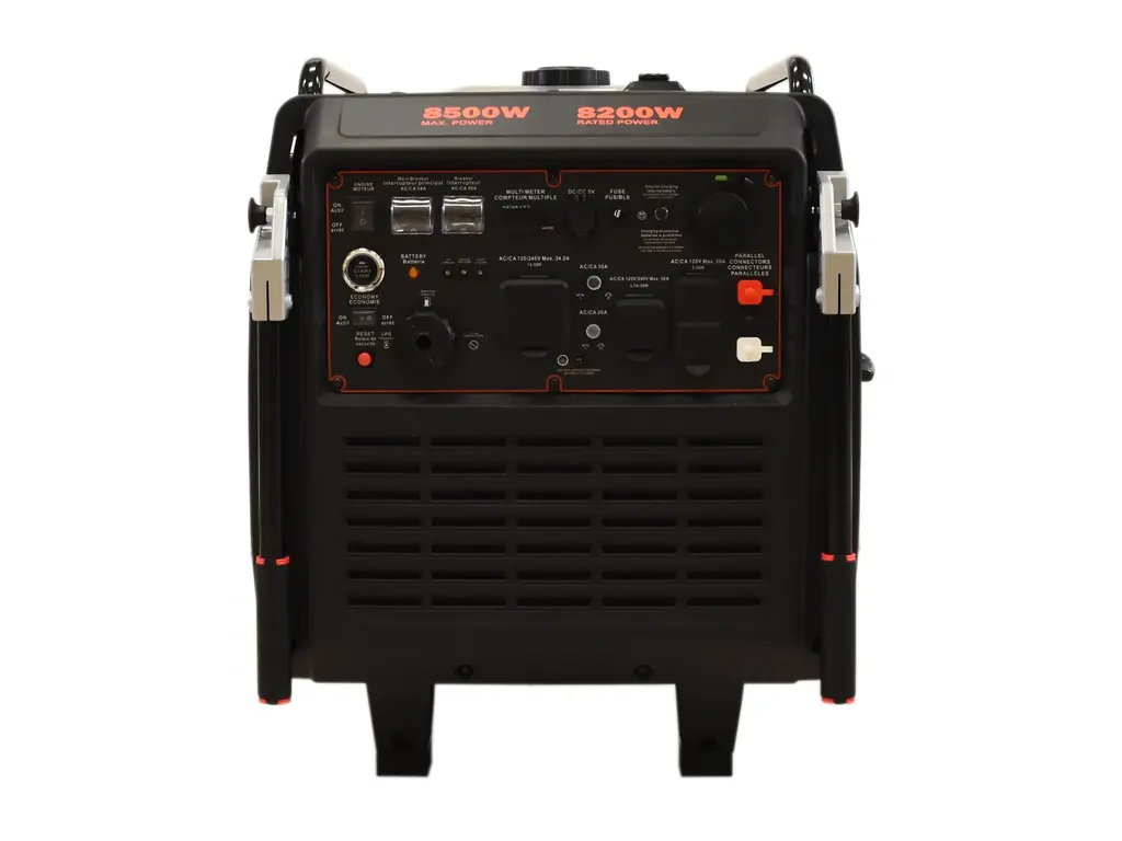 Ducar Génératrices Génératrice à onduleur 8500W, 16 CV, démarreur à distance, bicarburant (propane / essence) 2026