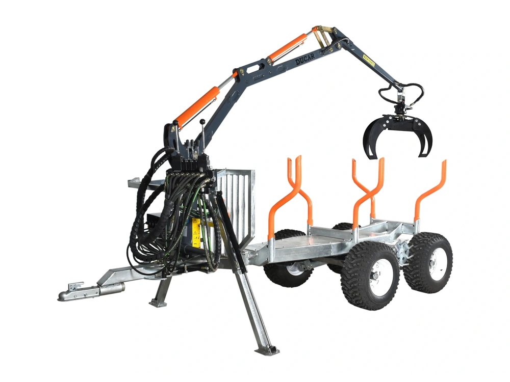 Ducar Remorque à bois avec grue, moteur 9 CV, 270 cc, pour VTT Remorque à bois avec grue, moteur 9 CV, 270 cc, pour VTT 2026 alt