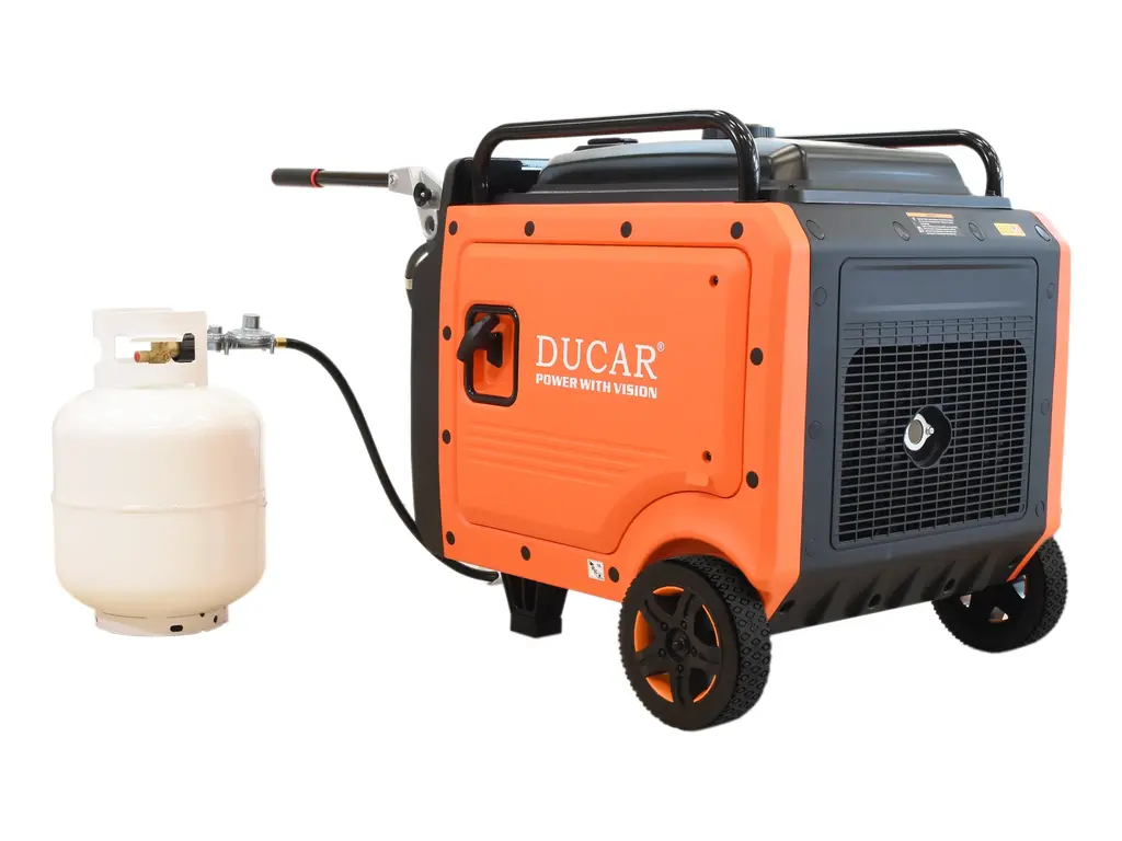 2026 Ducar Generators 8500W Inverter generator, 16 HP, remote start, dual-fuel (LPG / gasoline)