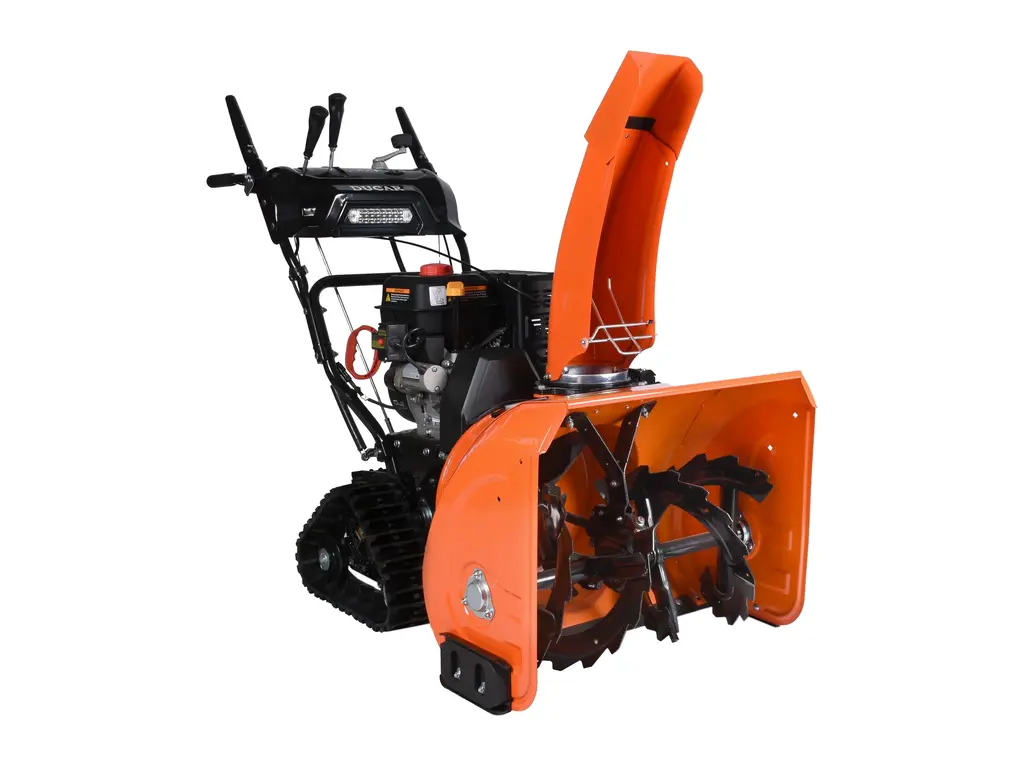 Ducar Souffleuse à neige 26″, 252 cm³, chenilles, démarrage électrique et à rappel, poignées chauffantes, phare DEL 2026