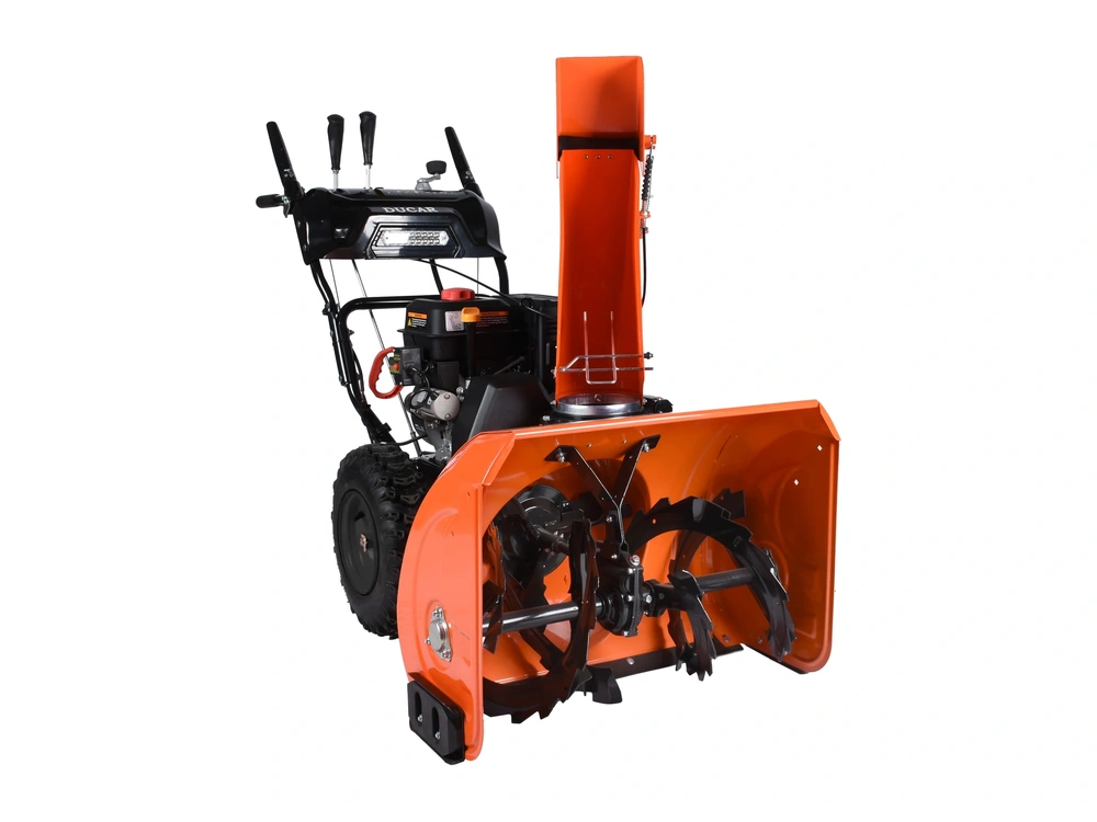 2026 Ducar 28″ Snow Blower, 252 cc, electric and recoil start, heated handles, LED light 28″ Snow Blower, 252 cc, electric and recoil start, heated handles, LED light alt