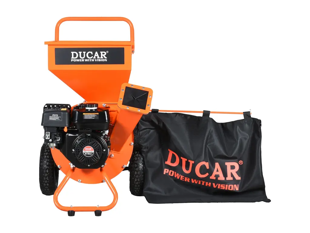 Ducar Déchiqueteuse à branches 7 CV, moteur 212 cc, démarreur à rappel 2026