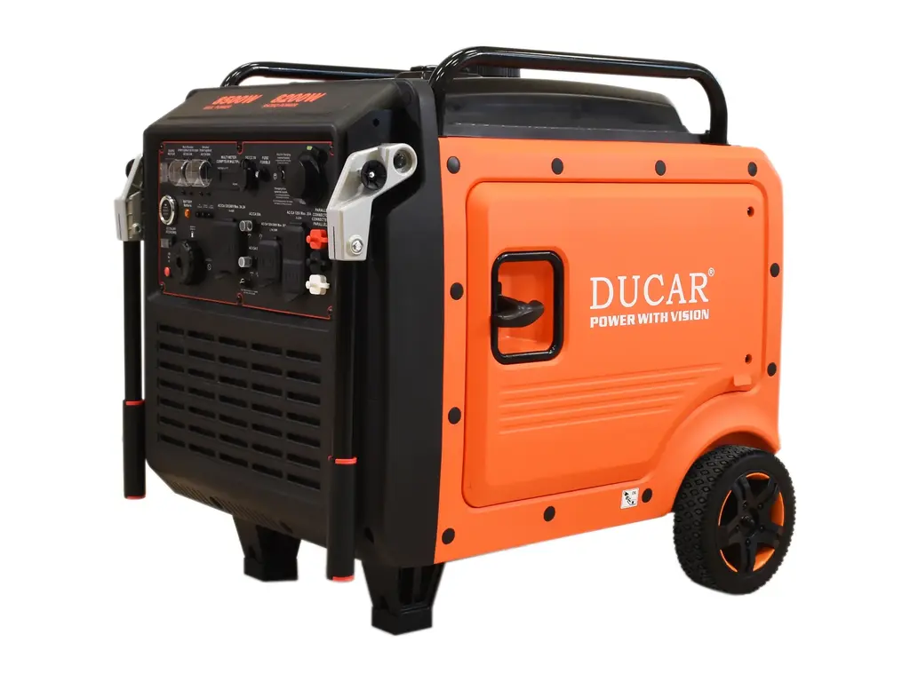 2026 Ducar Generators 8500W Inverter generator, 16 HP, remote start, dual-fuel (LPG / gasoline)