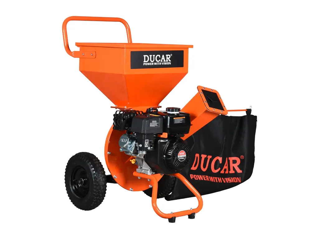 Ducar Déchiqueteuse à branches 7 CV, moteur 212 cc, démarreur à rappel 2026