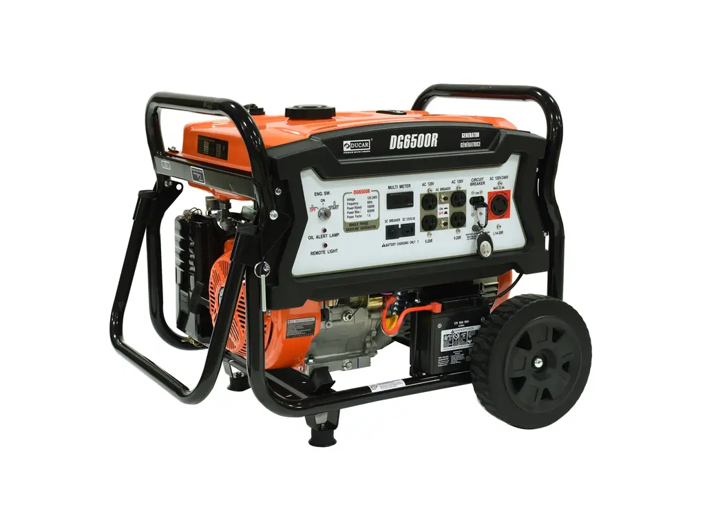 2026 Ducar Generators 6500W Generator, 15 HP, remote start, gasoline