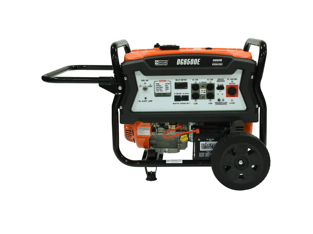 2026 Ducar Generators 6500W Generator, 15 HP, gasoline