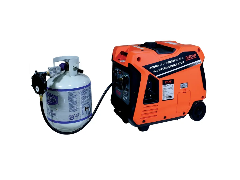 2026 Ducar Generators 4000W Inverter generator, 7.5 HP, dual fuel (LPG / gasoline)
