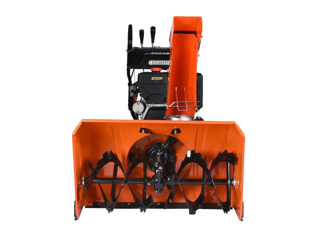 2026 Ducar 34″ Snow Blower, 375 cc, electric and recoil start, heated handles, LED light