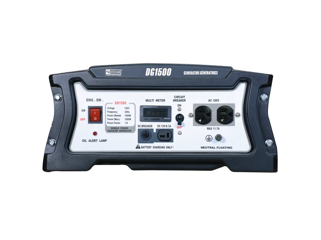 2026 Ducar Generators 1500W Generator, 3.5 HP, gasoline