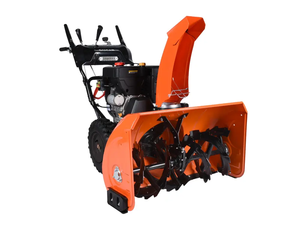 2026 Ducar 34″ Snow Blower, 375 cc, electric and recoil start, heated handles, LED light