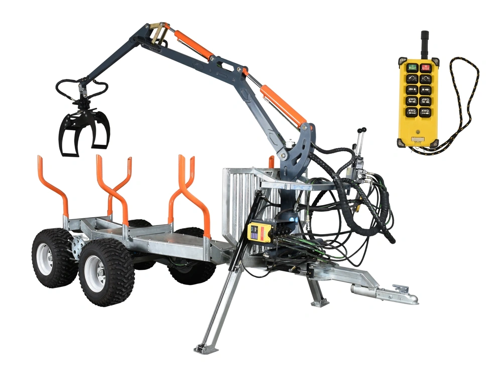 Ducar Remorque à bois avec grue, moteur 9 CV, 270 cc, pour VTT Remorque à bois avec grue, moteur 9 CV, 270 cc, pour VTT 2026 alt