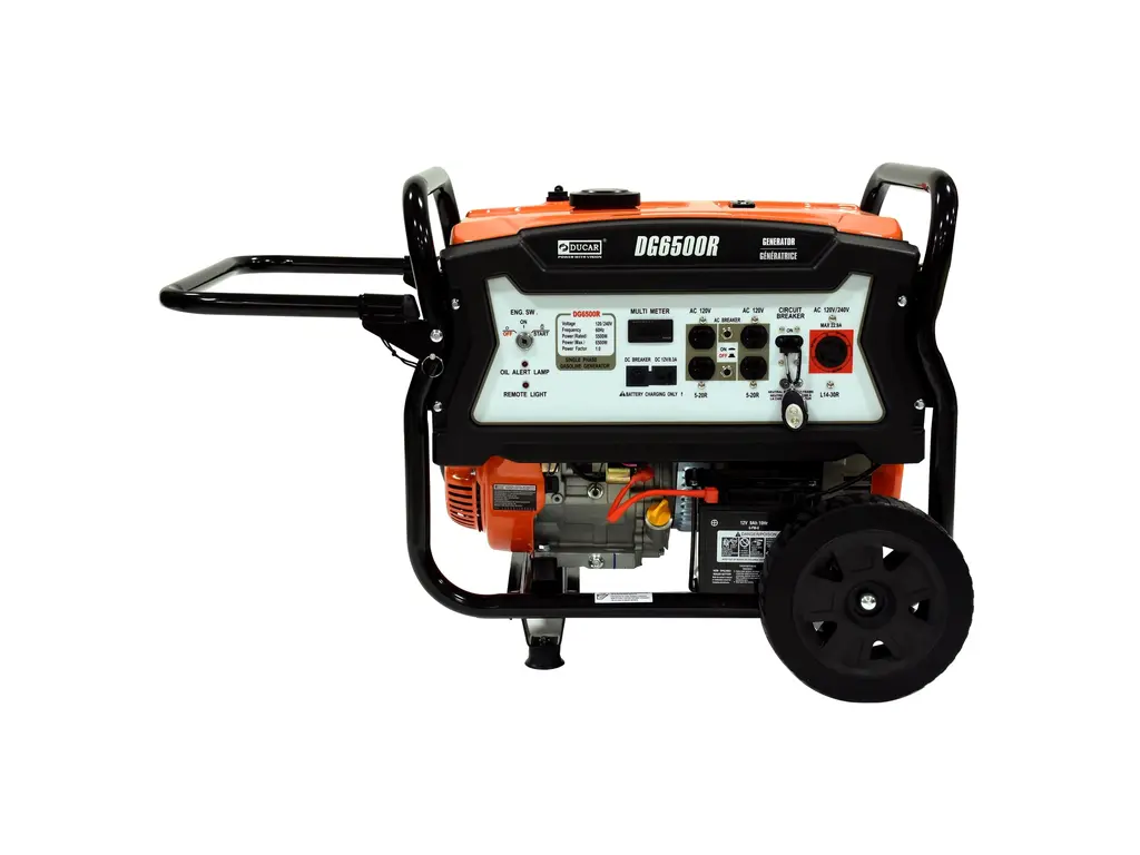 2026 Ducar Generators 6500W Generator, 15 HP, remote start, gasoline
