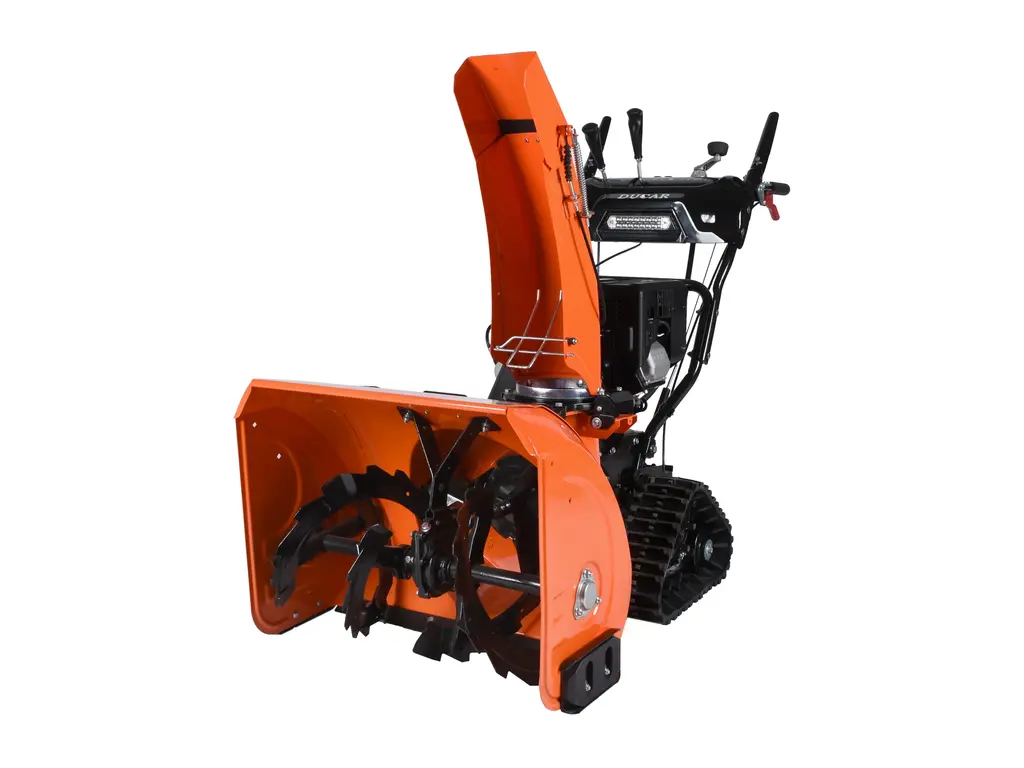 Ducar Souffleuse à neige 26″, 252 cm³, chenilles, démarrage électrique et à rappel, poignées chauffantes, phare DEL 2026