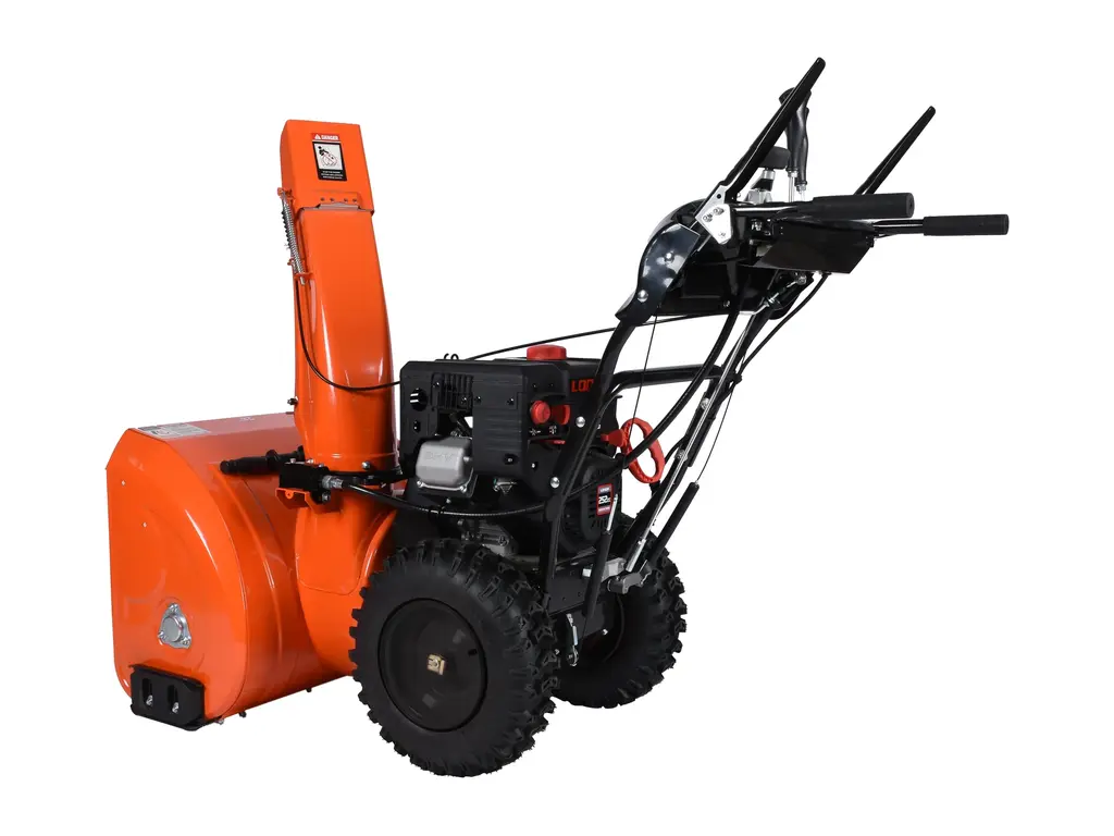 2026 Ducar 28″ Snow Blower, 252 cc, electric and recoil start, heated handles, LED light