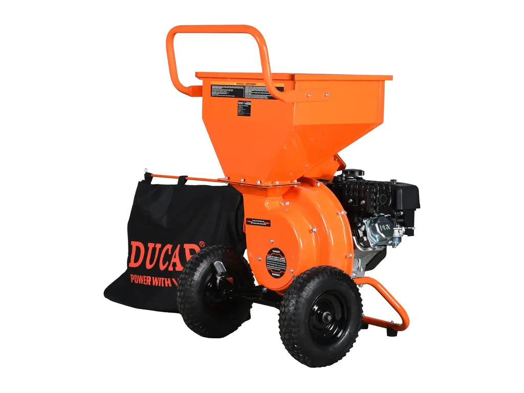 Ducar Déchiqueteuse à branches 7 CV, moteur 212 cc, démarreur à rappel 2026
