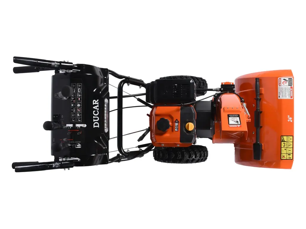 Ducar Souffleuse à neige 24″, 212 cm³, démarrage électrique et à rappel, poignées chauffantes, phare DEL 2026